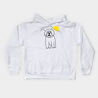 Lhasho, the Tibetan Terrier Kids Hoodie